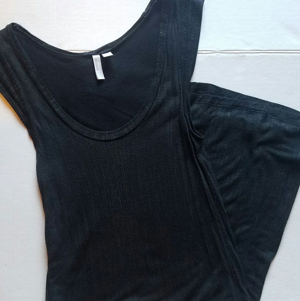 Old Navy Bodycon Dark Gray Sleeveless Dress M